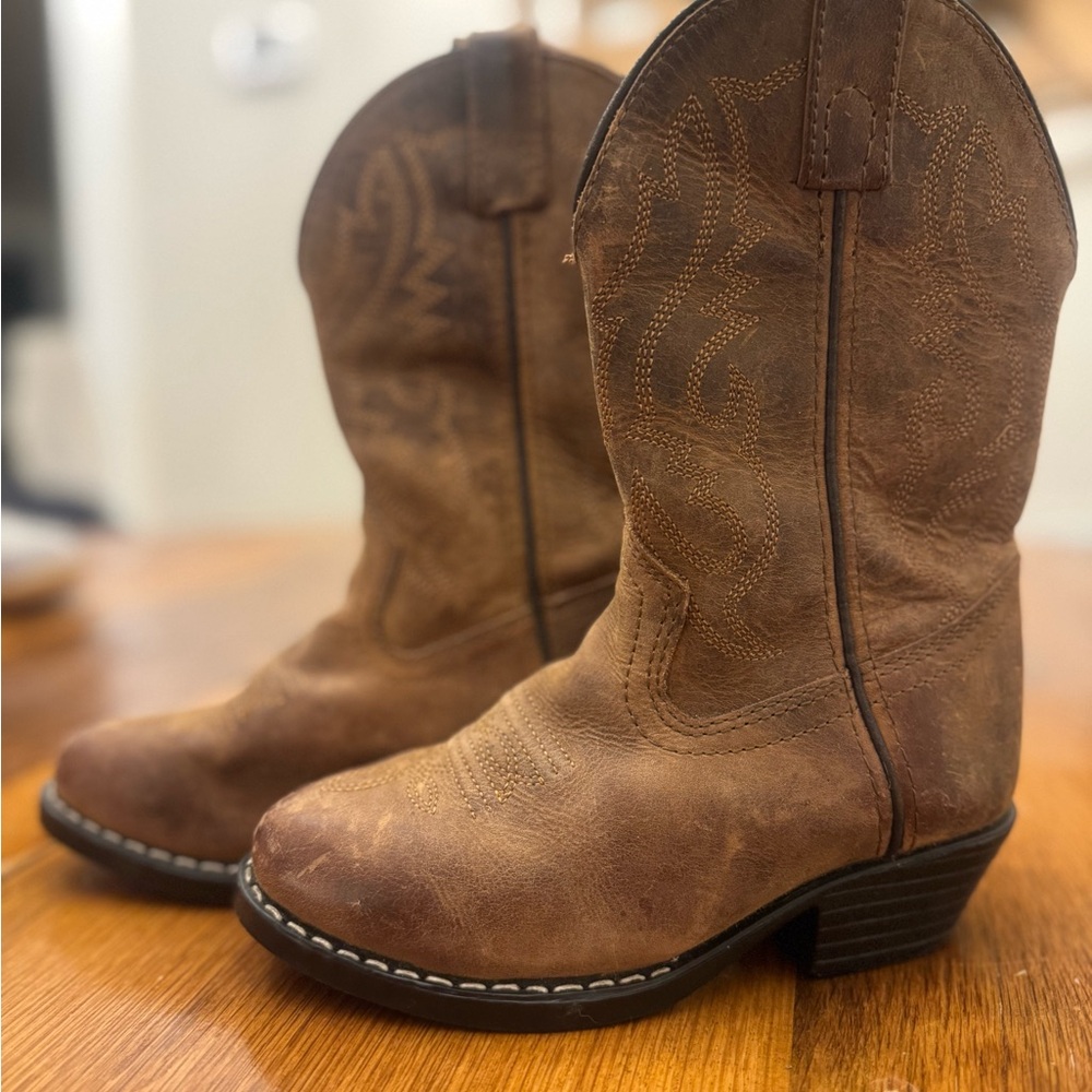 Kids' Rustic Brown Cowboy Boots